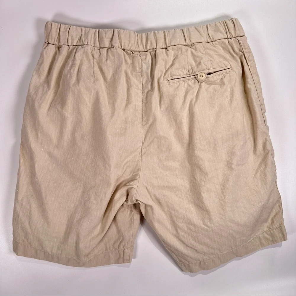 Frescobol Carioca Men’s Drawstring Linen Shorts 34